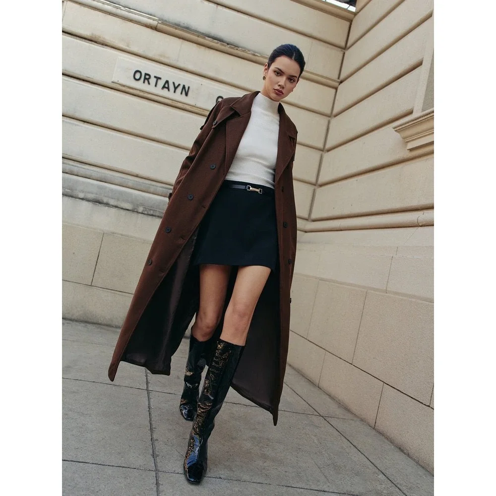 Commense Melt Belted Mini‎ Skirt Black size XS